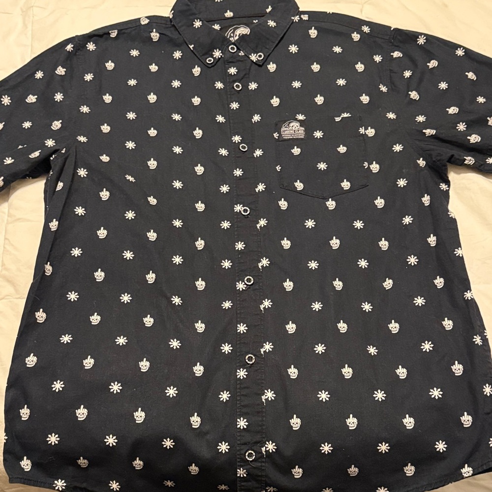 Lurking Class by Sketchy Tank Large Button Down